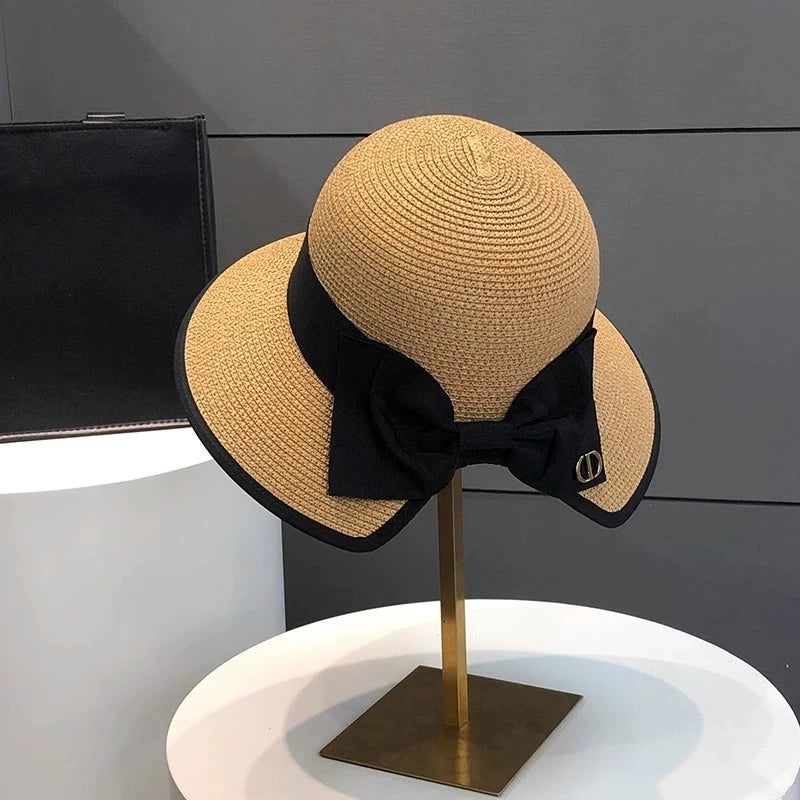 Bowknot Straw Hat